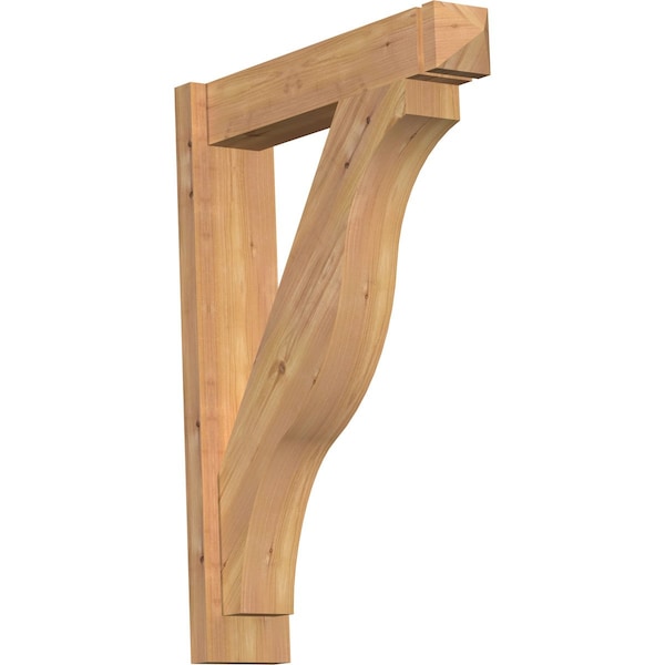 Ekena Millwork Funston Smooth Arts and Crafts Outlooker, Western Red Cedar, 5 1/2"W x 24"D x 32"H OUT06X24X32FST03SWR - main